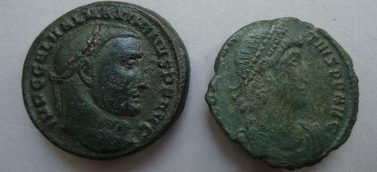 2 romeinse munten (ME2236)