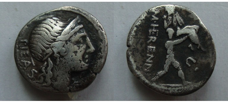Roman republic - M. Herennius 108-107 BC (ME2240)