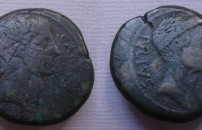 Augustus -  de goddelijke Julius Caesar sestertius!  (ME2277)