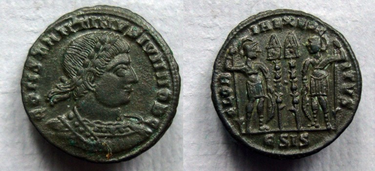 Constantinus II  - soldaten schaarse munt (ME2281)