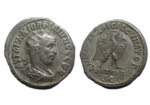 Philip I - Tetradrachm Eagle RARE! (AP2411)