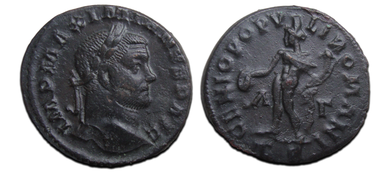 Maximianus  -  Genio Popvli  Trier (ME25114)
