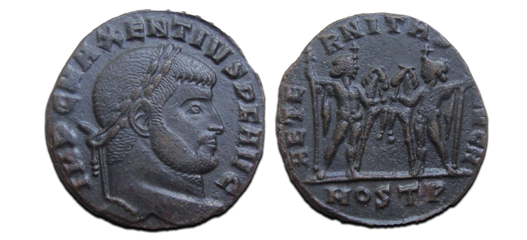 Maxentius - Castor and Pollux Ostia (ME2529)