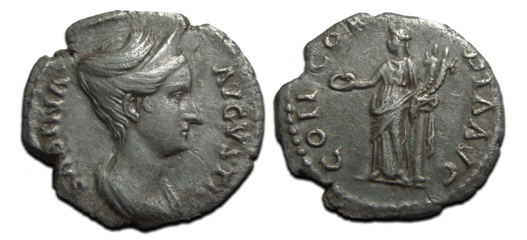 Sabina - denarius CONCORDIA! extremely rare (ME2551) Sabina - denarius CONCORDIA! extremely rare (ME2551)