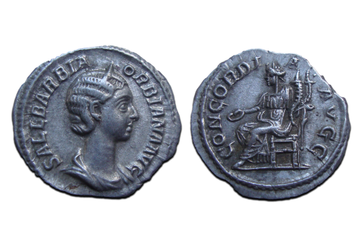 Orbiana - Denarius zeldzame keizerin! Concordia Avgg vrouw van Severus Alexander (ME2570)
