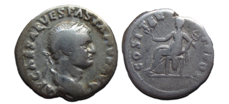 Vespasian - PAX denarius (ME2580)