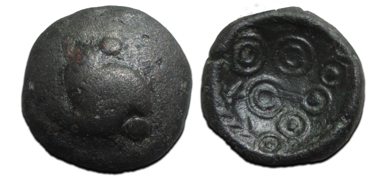 KELTISCHE MUNTEN - Regenboogschoteltje Bataven Nederlandse bodemvondst! (ME2596)