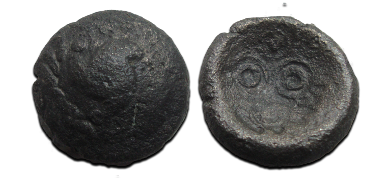 KELTISCHE MUNTEN - Regenboogschoteltje Bataven Nederlandse bodemvondst! (ME2597)