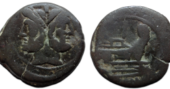 Romeinse republiek - Januskop As na 206 voor Christus (ME2606)