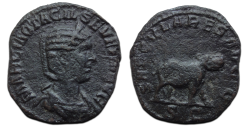 Otacilia Severa - Sestertius NIJLPAARD! (ME2608)