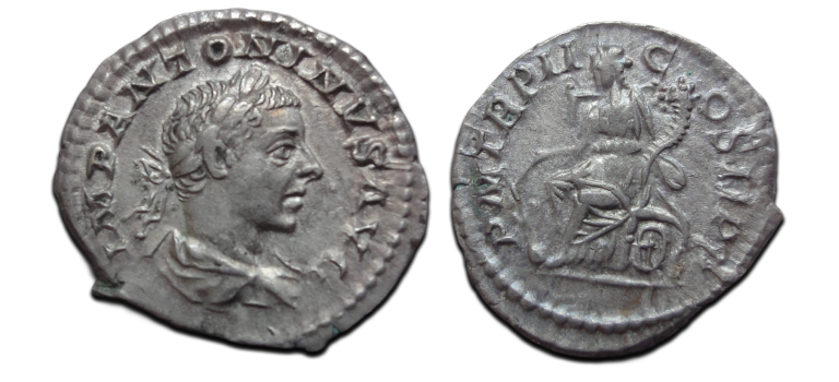 Elagabalus - FORTUNA denarius (ME2615)