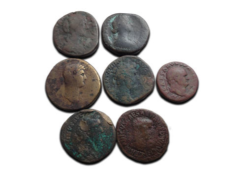 Aanbieding - 7 Romeinse munten (ME2621)