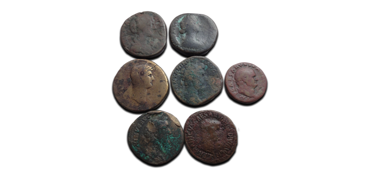 Aanbieding - 7 Romeinse munten (ME2621)