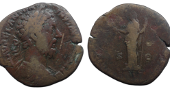 Marcus Aurelius - Sestertius FELICITAS  (ME2626)