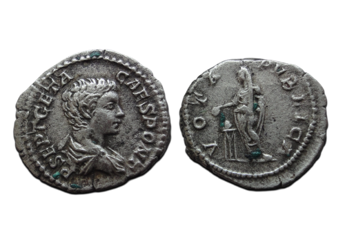 Geta - denarius VOTA PVBLICA (ME2629)