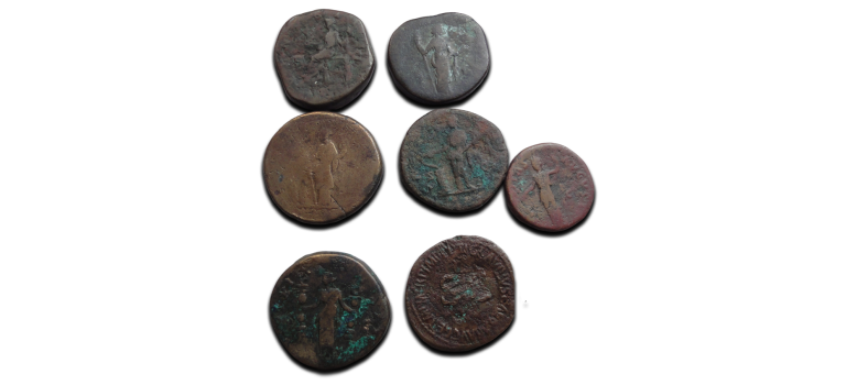 Aanbieding - 7 Romeinse munten (ME2621)
