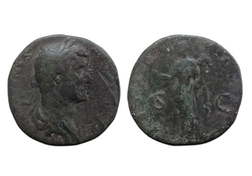 Hadrian SESTERTIUS - Felicitas sestertius (ME2639)