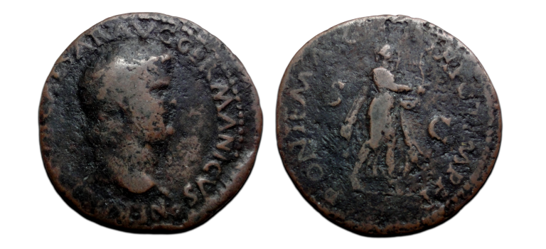 Nero - AS Nero als Apollo met lier (ME2639)