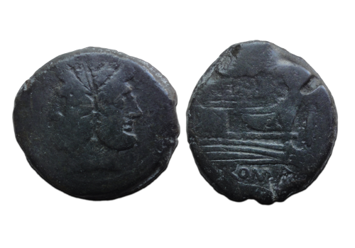 Roman republic - Janus Head As Lucanus Terentius (ME2641)