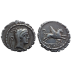 Romeinse republiek - denarius L. Papius keerzijde griffioen 79 v. Chr. (ME2643)