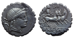 Romeinse republiek - denarius Naevius Balbus 79 v. Chr. (ME2644)