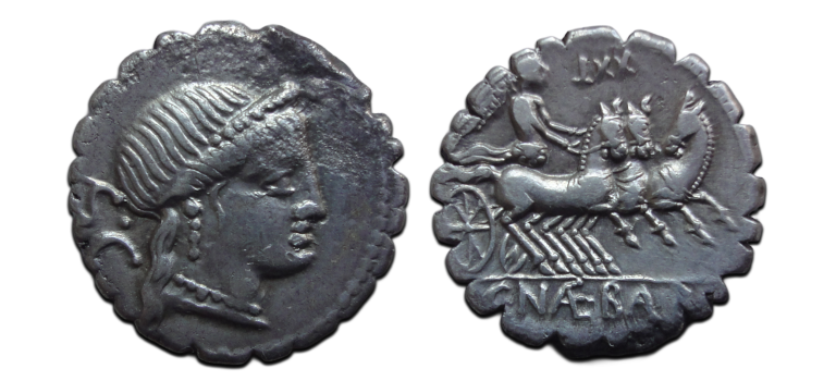 Romeinse republiek - denarius Naevius Balbus 79 v. Chr. (ME2644)
