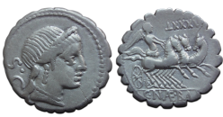 Romeinse republiek - denarius Naevius Balbus 79 v. Chr. (ME2645)