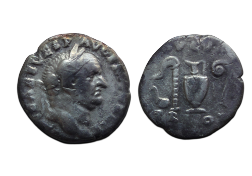 Vespasianus - denarius AVGVR TRIPOT (ME2649) Vespasianus - denarius AVGVR TRIPOT (ME2649)