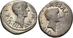 Lepidus - denarius met Octavianus! (ME2655)