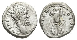 Septimius Severus - denarius INVICTO uit Emesa schaars (ME2656)