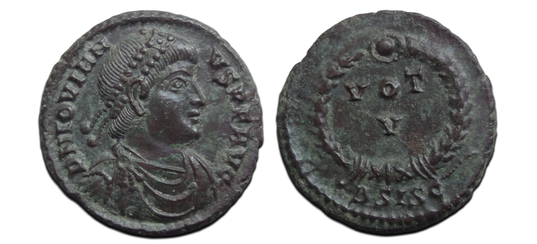 Jovianus - VOT V SISCIA SCHAARS Portretmunt! (ME2658)