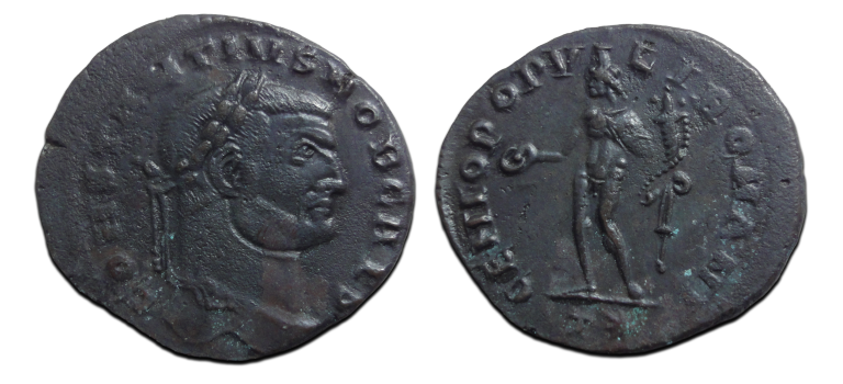 Constantius Chlorus - Genius populi Rome (ME2660)
