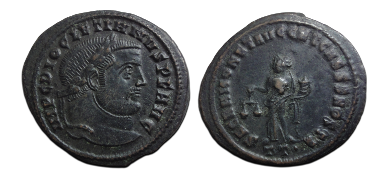 Diocletianus - SACRA MONET Ticinium Prachtig! (ME2667)