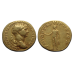 Trajanus - Gouden Aureus met genius! (N25103)