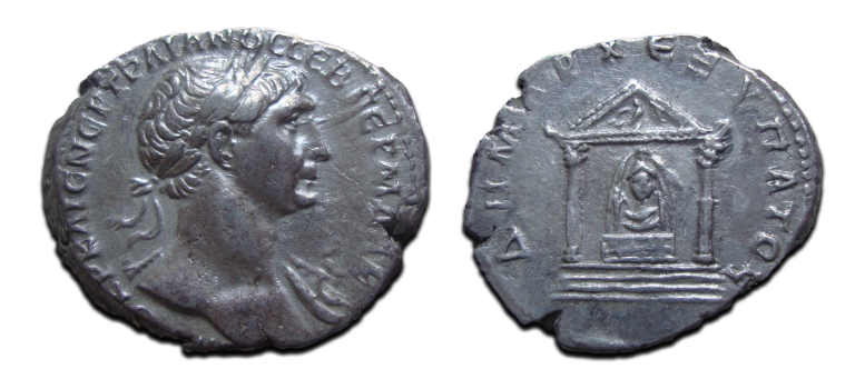 Trajan - Tridrachm temple of Artemis (N2520)