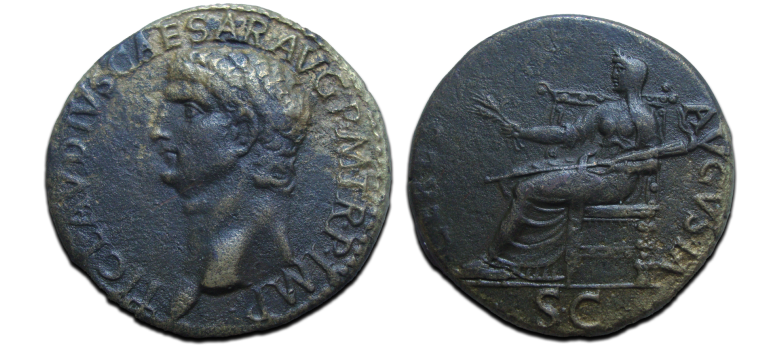 Claudius AS -  CERES dupondius NICE!  (N2521)
