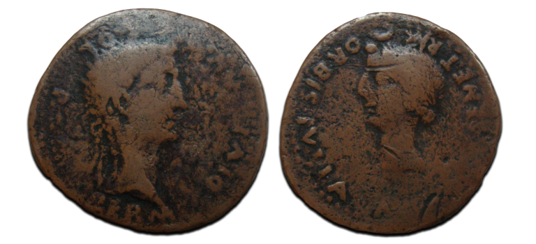 Augustus -  met zijn vrouw Livia uit Sevilla (N2548)