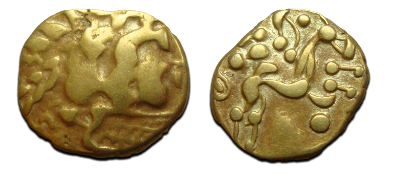 Belgische Kelten - gouden stater  Ambiani 6,5 gram!  (N2572)