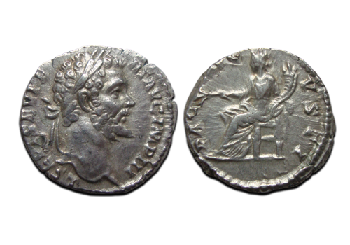 Septimius Severus - PAX denarius zeldzaam!  (N2579)