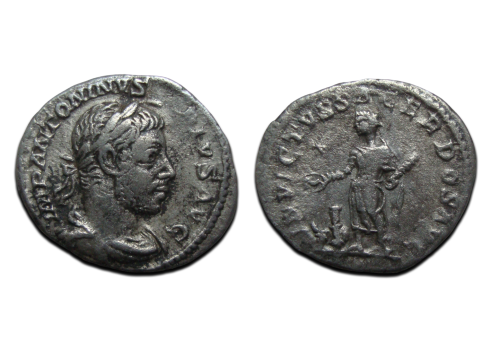 Elagabalus- denarius INVICTVS SACERDOS (N2581)