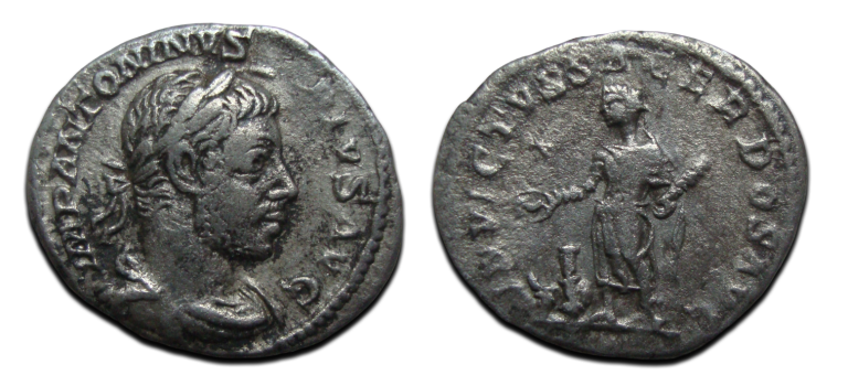 Elagabalus- denarius INVICTVS SACERDOS (N2581)
