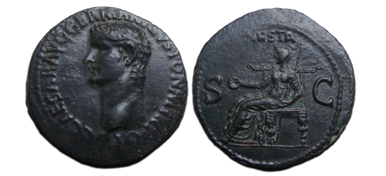 Caligula AS -  VESTA prachtig en zeldzaam (JA2485)
