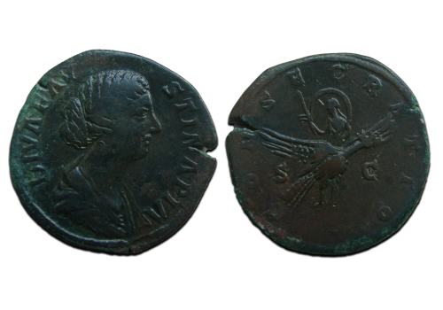 Faustina jr - Sestertius Peacock scarce (O2449) Faustina jr - Sestertius Peacock scarce (O2449)
