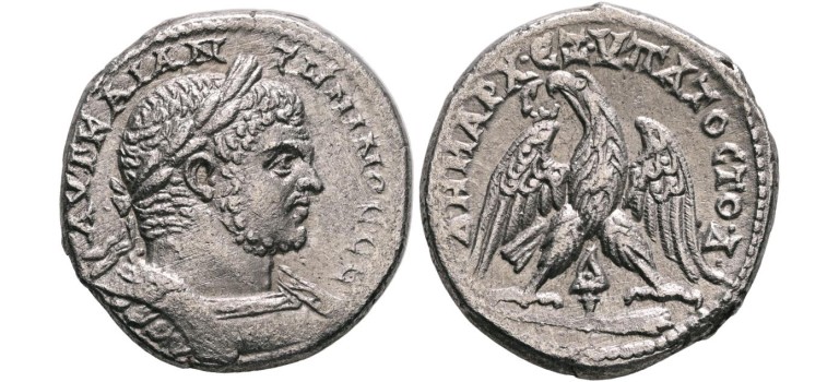 Caracalla -  Tetradrachm eagle Tyre! (O2530)