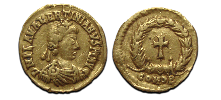 Valentinianus III  Tremissis GOUD (O2546)