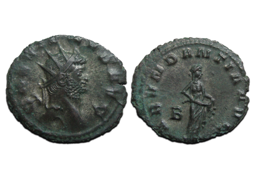 Gallienus-  ABUNDANTIA zware munt! (O2563)