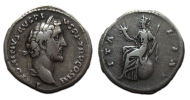 Antoninus Pius - denarius ITALIA ZELDZAAM (O2572)