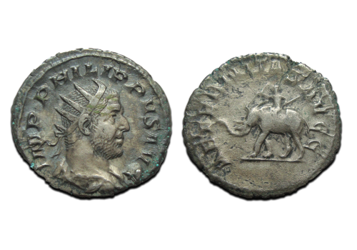 Philippus I - 1000 jaar ROME Olifant met drijver! (O2592) Philippus I - 1000 jaar ROME Olifant met drijver! (O2592)