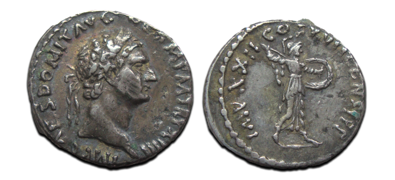 Domitianus - denarius Minerva (O2595)