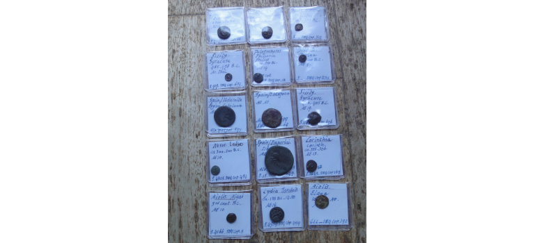 Aanbieding -  15 Antieke munten  (O2606)